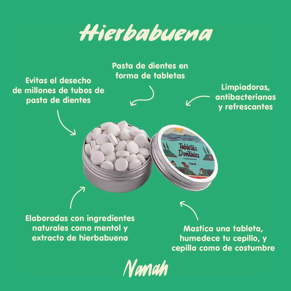 Tabletas Dentales de Hierbabuena