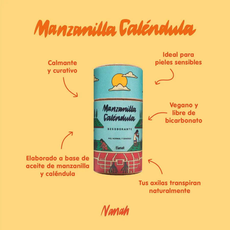 Desodorante Manzanilla Caléndula